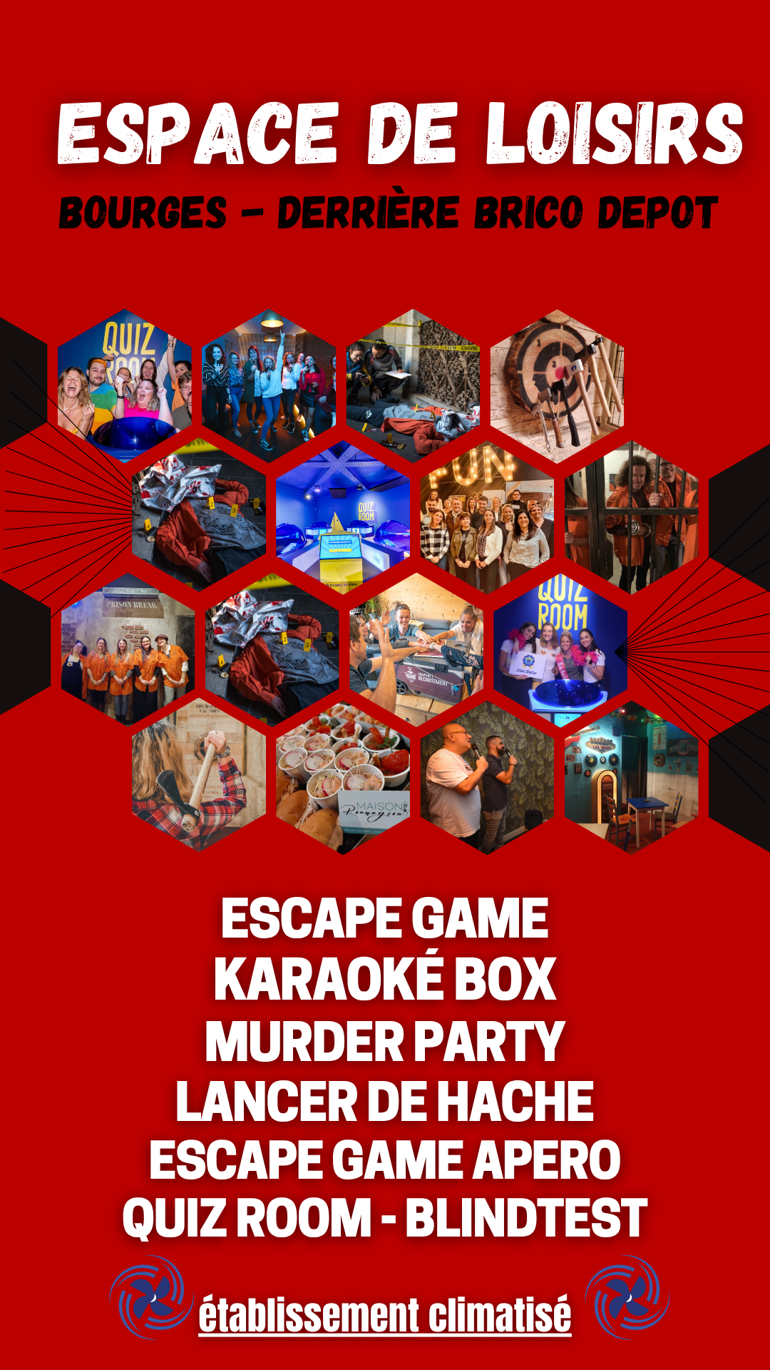 escape game bourges salle de jeux climatisée